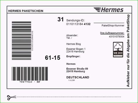 paketschein erstellen hermes|hermes paketaufkleber.